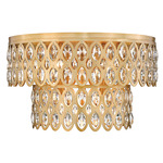 Dealey Tiered Ceiling Light - Heirloom Brass / Clear