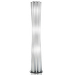 Bach Floor Lamp - Stainless Steel / White