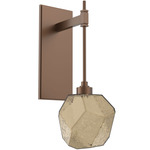 Gem Tempo Wall Sconce - Burnished Bronze / Bronze