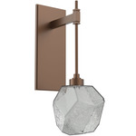 Gem Tempo Wall Sconce - Burnished Bronze / Smoke