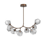 Gem Modern Branch Chandelier - Burnished Bronze / Smoke