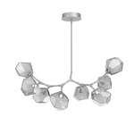 Gem Modern Branch Chandelier - Metallic Beige Silver / Smoke