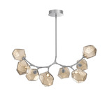 Gem Modern Branch Chandelier - Classic Silver / Bronze