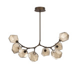 Gem Modern Branch Chandelier - Flat Bronze / Bronze