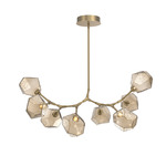 Gem Modern Branch Chandelier - Gilded Brass / Bronze