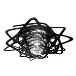 Aurora Mini Ceiling Flush - Black