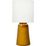 Vessel Table Lamp - Oil Can / White Linen
