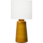 Vessel Table Lamp - Oil Can / White Linen