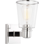 Alessa Wall Sconce - Polished Nickel / Clear