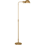 Belmont Large Floor Lamp - Burnished Brass / Burnished Brass