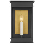 Cupertino Outdoor Wall Sconce - Textured Black / Clear
