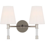 Hanover Bathroom Vanity Light - Polished Nickel / Milk