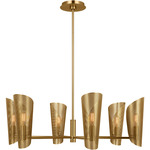 Plivot Chandelier - Burnished Brass / Burnished Brass