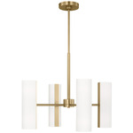 Capalino Chandelier - Satin Brass / White Linen