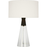 Pender Table Lamp - Midnight Black / White Linen