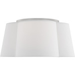 Bronte Ceiling Light - Burnished Brass / White Linen