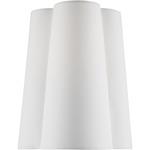 Bronte Wall Sconce - Burnished Brass / White Linen