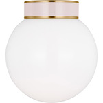 Monroe Small Ceiling Light - Burnished Brass / Blush / Milk