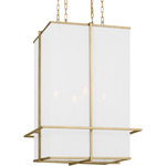 Dresden Pendant - Coastal Gild / White Linen