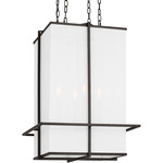 Dresden Pendant - Aged Iron / White Linen