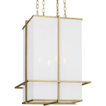 Dresden Pendant - Coastal Gild / White Linen