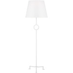 Montour Floor Lamp - Matte White / White Linen