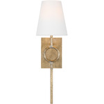 Montour Wall Sconce - Coastal Gild / White Linen