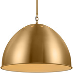 Robbie Pendant - Burnished Brass / Burnished Brass