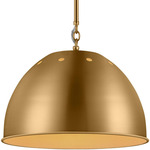 Robbie Pendant - Burnished Brass / Burnished Brass