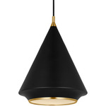 Stanza Large Pendant - Midnight Black / Midnight Black