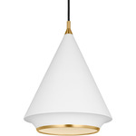 Stanza Large Pendant - Matte White / Matte White