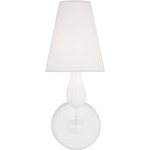 Ziba Wall Sconce - Matte White / White Linen
