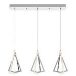 Gianna Linear Multi Light Pendant - Satin Nickel / Frosted