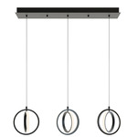 Lock Linear Multi Light Pendant - Black / White