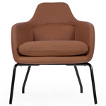 Asento Lounge Chair - Black / Cognac