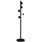 Hang-Up Button Coat Stand - Black / Black
