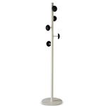 Hang-Up Button Coat Stand - White / Black