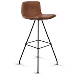 Primum Bar Stool - Black / Cognac