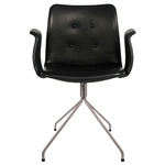 Primum Armchair - Stainless Steel / Black