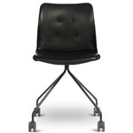Primum Chair with Castors - Black / Black