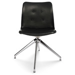 Primum Dynamic Swivel Chair - Polished Aluminum / Black