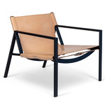 Tension Lounge Chair - Black / Nature Leather