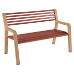 Somerset Bench - Natural Wood / Red Ochre