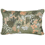 Bouquet Sauvage Champetre Outdoor Cushion - Willow Green