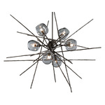 Griffin Starburst Pendant - Oil Rubbed Bronze / Cool Grey