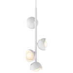 Brooklyn Vertical Pendant - White / White