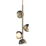 Brooklyn Vertical Pendant - Soft Gold / Ink