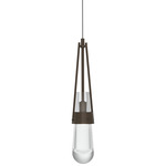 Link Low Voltage Mini Pendant - Bronze / Clear