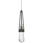 Link Low Voltage Mini Pendant - Dark Smoke / Clear