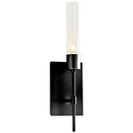 Vela Wall Sconce - Ink / Clear